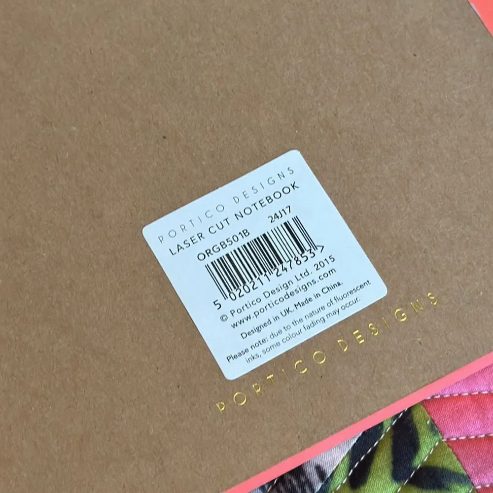 Portico Designs Laser Cut Notebook Journals Set of 3 NWT